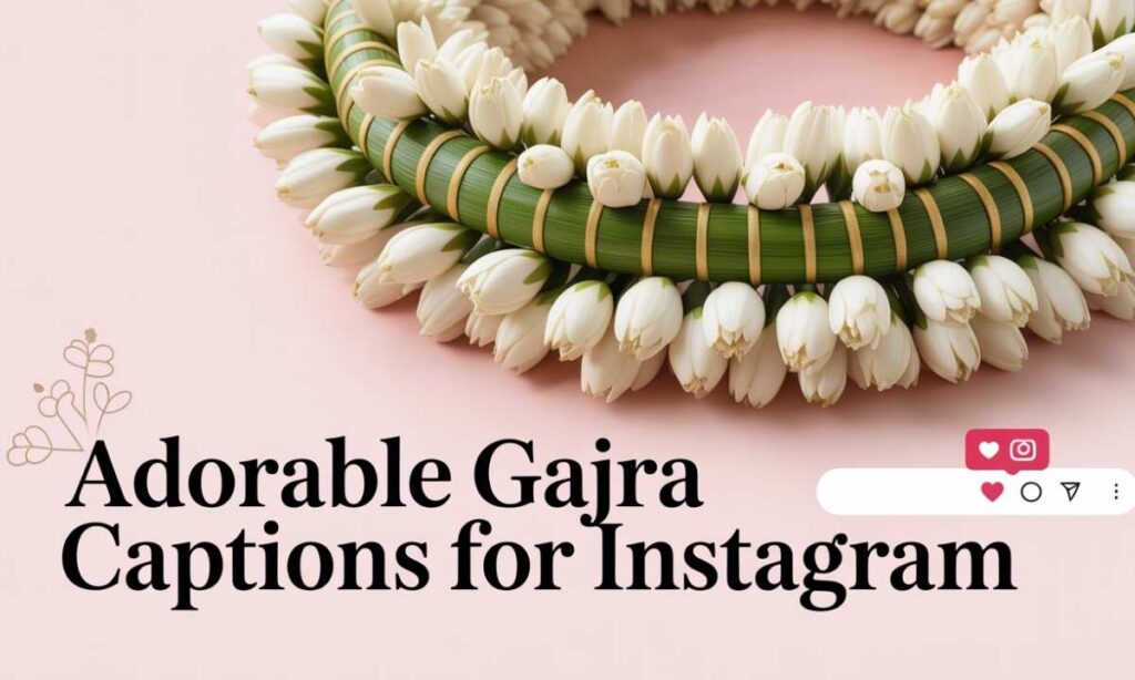 Adorable Gajra Captions for Instagram
