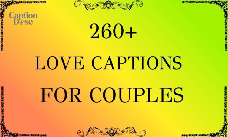 Love Captions For Couples