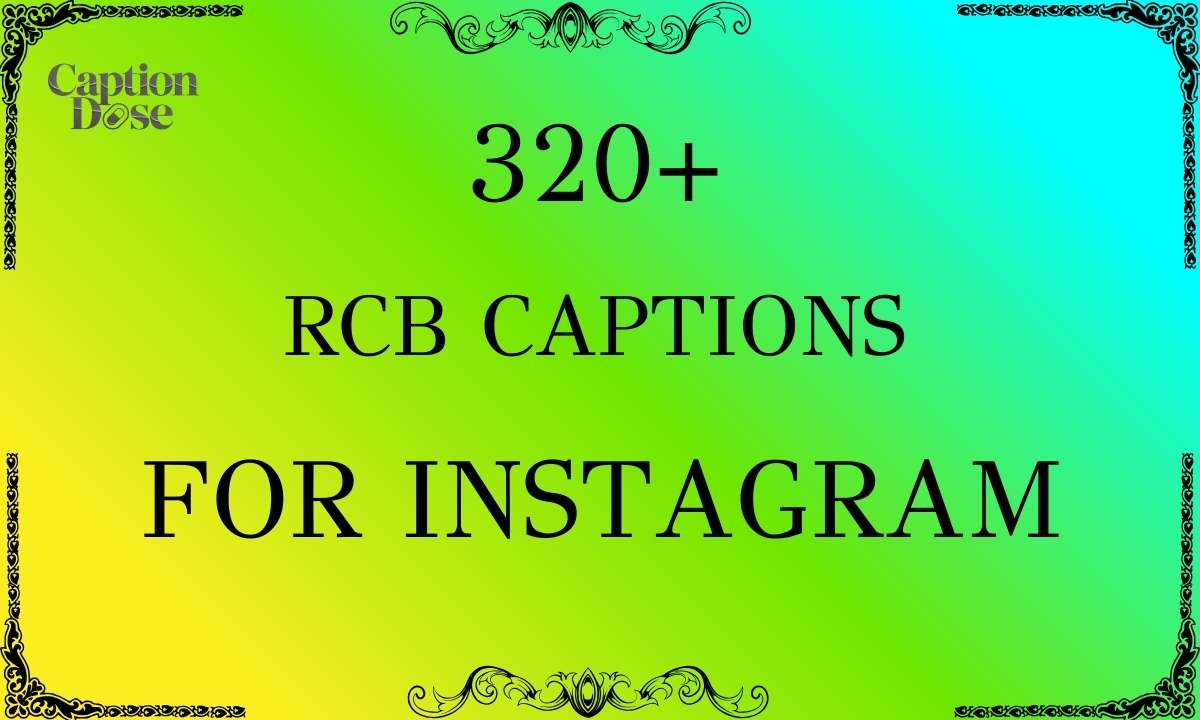 RCB Captions for Instagram