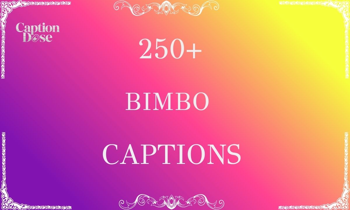 250+ Bimbo Captions